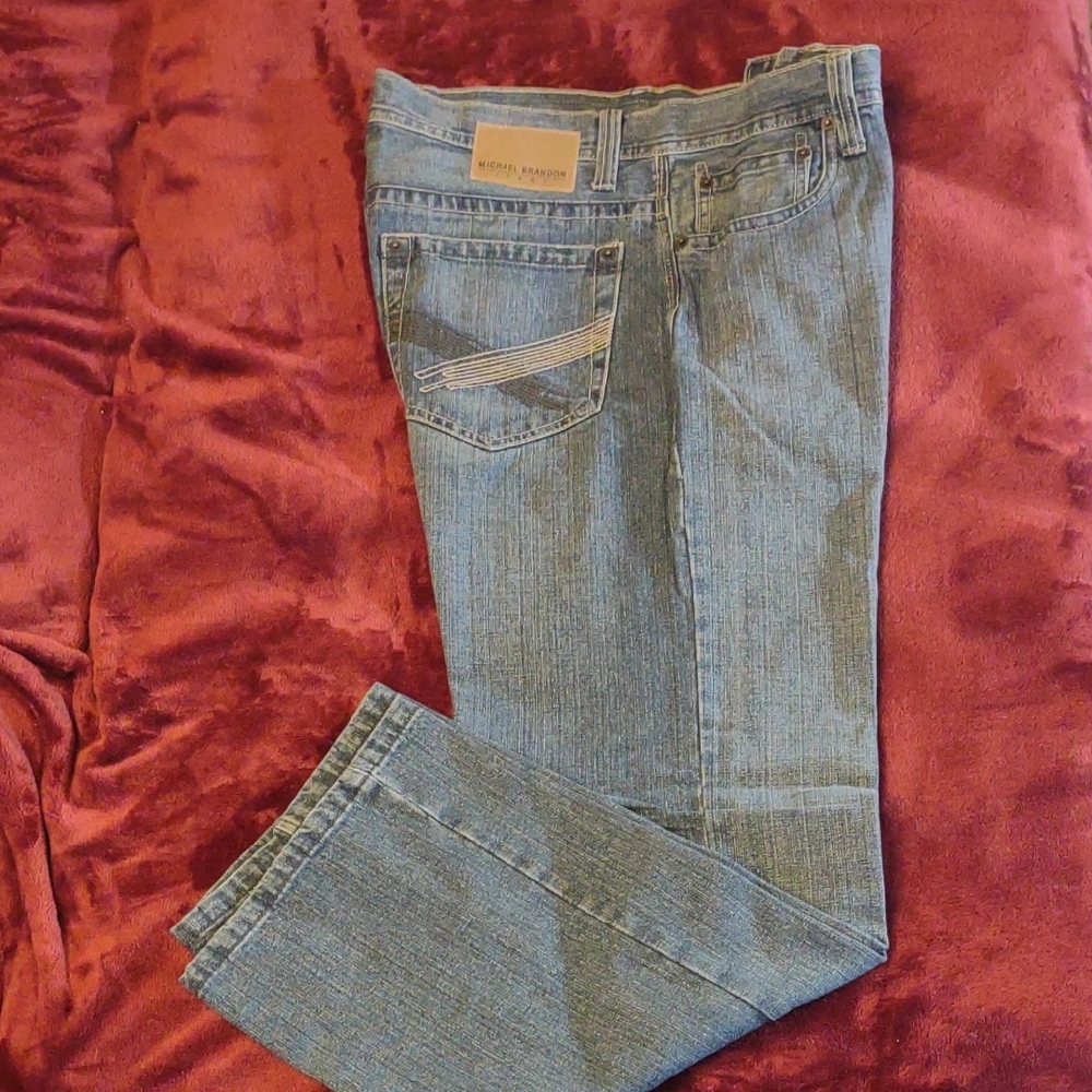 Michael Brandon Blue Jeans Classic Style 33/30